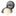 Brooklyn 1-Light Single Shade Wall Sconce, shown in Black, Sterling, by Hubbardton Forge