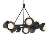Brooklyn 9-Light Double Shade Ring Chandelier in Black, Oil Rubbed Bronze by Hubbardton Forge