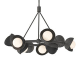 Brooklyn 9-Light Double Shade Ring Chandelier in Natural Iron, Black by Hubbardton Forge