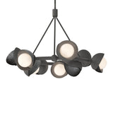 Brooklyn 9-Light Double Shade Ring Chandelier in Natural Iron, Ink by Hubbardton Forge