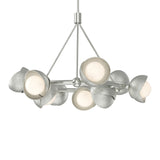 Brooklyn 9-Light Double Shade Ring Chandelier in Sterling, Sterling by Hubbardton Forge