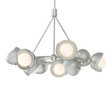 Brooklyn 9-Light Double Shade Ring Chandelier in Sterling, Vintage Platinum by Hubbardton Forge