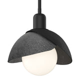 Brooklyn Double Shade Mini Pendant in Black, Ink by Hubbardton Forge