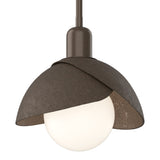 Brooklyn Double Shade Mini Pendant in Bronze, Bronze by Hubbardton Forge