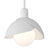Brooklyn Double Shade Mini Pendant in White, White by Hubbardton Forge