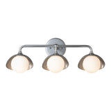 Brooklyn Single Shade Vanity Light, shown in Sterling, Sterling, by Hubbardton Forge