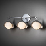 Brooklyn Single Shade Vanity Light detail in Sterling, Sterling, by Hubbardton Forge