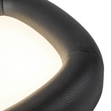 Brown Vegan Leather Folio Flush Mount by Kuzco Lighting Details