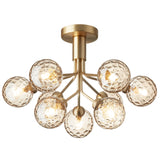 Brushed Brass/Optic Gold 9 Lights Apiales Ceiling Light by Nuura