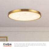 Brushed Gold 15inch Evelyn Flush Mount by Alora Lighting