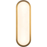 Brushed Gold/Alabaster 16inch Evelyn Wall/Vanity Light by Alora Lighting