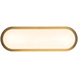 Brushed Gold/Alabaster 16inch Evelyn Wall/Vanity Light by Alora Lighting
