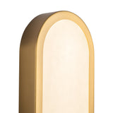 Brushed Gold/Alabaster 16inch Evelyn Wall/Vanity Light by Alora Lighting Details