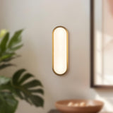 Brushed Gold/Alabaster 16inch Evelyn Wall/Vanity Light by Alora Lighting