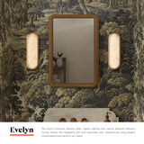 Brushed Gold/Alabaster 16inch Evelyn Wall/Vanity Light by Alora Lighting