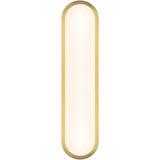 Brushed Gold/Alabaster 22inch Evelyn Wall/Vanity Light by Alora Lighting