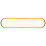 Brushed Gold/Alabaster 22inch Evelyn Wall/Vanity Light by Alora Lighting