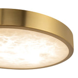 Brushed Gold 7inch Evelyn Flush Mount by Alora Lighting Details