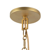 Brushed Gold/Blue Linen Scout Pendant by Alora Lighting Details