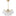 Brushed Gold/Clear Ribbed Glass 18inch Faye Chandelier by Alora Lighting