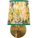 Brushed Gold/Green Linen 6inch Scout Wall/Vanity Light by Alora Lighting