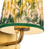 Brushed Gold/Green Linen 6inch Scout Wall/Vanity Light by Alora Lighting Details