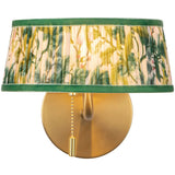Brushed Gold/Green Linen 8inch Scout Wall/Vanity Light by Alora Lighting