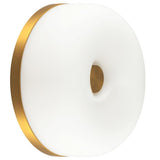 Brushed Gold-Matte Opal Gold Jada Wall Sconce by Kuzco Lighting