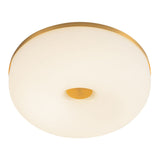 Brushed Gold-Matte Opal Gold Jada Flush Mount by Kuzco Lighting