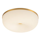 Brushed Gold-Matte Opal Gold Jada Flush Mount by Kuzco Lighting