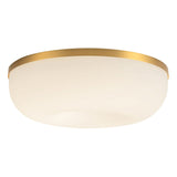 Brushed Gold-Matte Opal Gold Jada Flush Mount by Kuzco Lighting