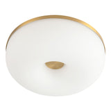Brushed Gold-Matte Opal Gold Jada Flush Mount by Kuzco Lighting