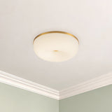 Brushed Gold-Matte Opal Gold Jada Flush Mount by Kuzco Lighting