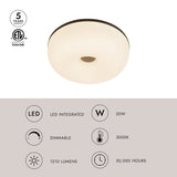 Brushed Gold-Matte Opal Gold Jada Flush Mount by Kuzco Lighting Light Source
