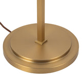 Brushed Gold/White Linen Sloan Floor Lamp by Alora Lighting Details