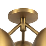 Brushed Gold 17inch Fosso Semi-Flush Mount by Kuzco Lighting Details