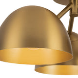 Brushed Gold 17inch Fosso Semi-Flush Mount by Kuzco Lighting Details