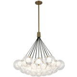 Brushed Gold 28inch Bolla Chandelier by Kuzco Lighting