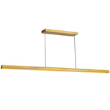 Brushed Gold 60inch Dottie Linear Pendant by Alora Lighting