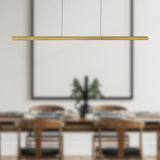 Brushed Gold 60inch Dottie Linear Pendant by Alora Lighting