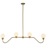 Brushed Gold Beckett Linear Pendant by Alora Lighting