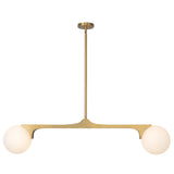 Brushed Gold Briar Linear Pendant by Kuzco Lighting