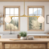 Brushed Gold Briar Linear Pendant by Kuzco Lighting