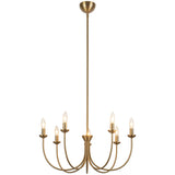 Brushed Gold Ember Chandelier by Alora Lighting