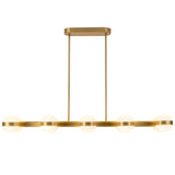 Brushed Gold Selene Linear Pendant by Kuzco Lighting