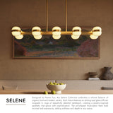Brushed Gold Selene Linear Pendant by Kuzco Lighting