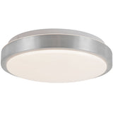 Brushed Nickel 12inch Yanis Flush Mount by Kuzco Lighting