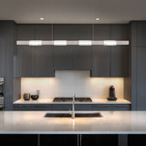 Brushed Nickel 60 inch Super Star 4CCT Linear Pendant by WAC Lighting in Kitchen