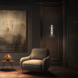Brushed Nickel Cinaplex Wall Light by Modern Forms in Living Room