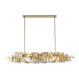 Brutus Linear Suspension Large, shown in Modern Brass, by Hubbardton Forge